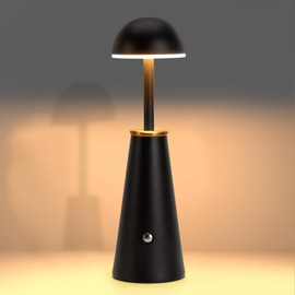 TIGKHAE Cordless Table Lamp Rechargeable, Cordless Desk Lamps for Patio Waterproof, Portable Battery Operated Lamp Touch Dimming Night Light for Home/Patio/Camping/Restaurant