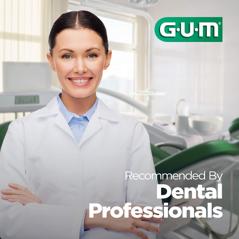 GUM Professional Clean Flossers Picks, Extra Strong Floss Proven to