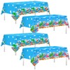 4 Pack Summer Christmas Decorations Hawaiian Beach Theme Tablecloth Baby