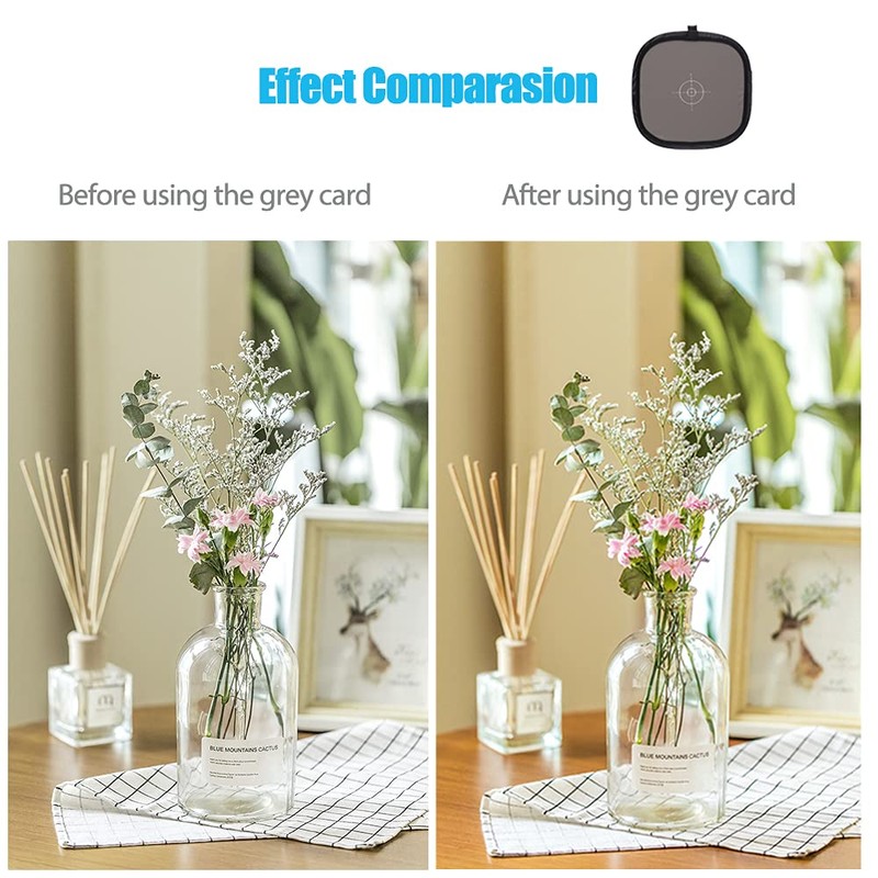 Grey Card 24x24 inch/60x60cm White Balance 18% Foldable Grey Reference