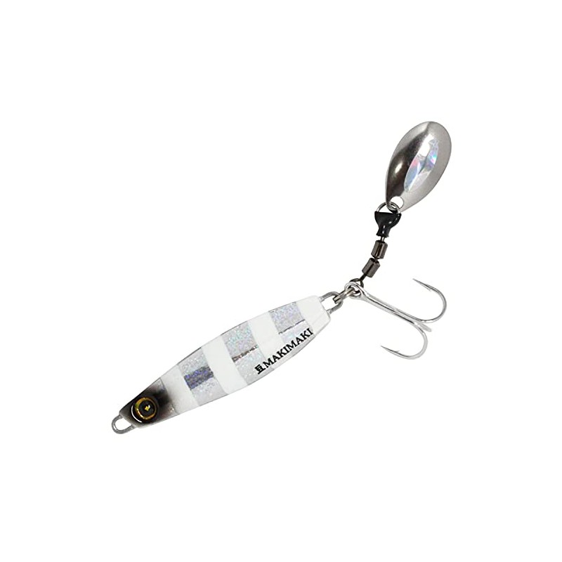 Hayabusa Jack-Eye Bean Makimaki, 0.4 oz (10 g), #5, Silver,