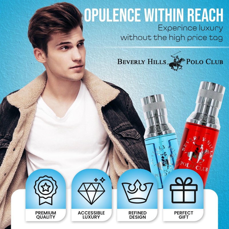 Beverly Hills Polo Club Natural Deodorant Spray Kit With 2
