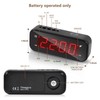 Timegyro Small Digital Clock Battery Operated, LED Travel Alarm Clock