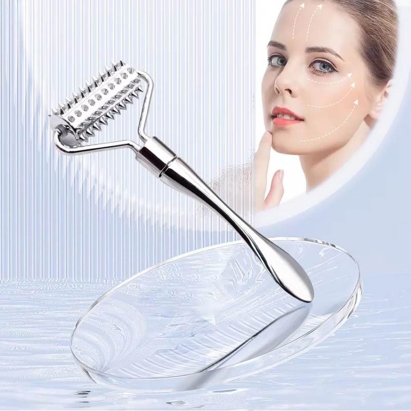 Acupuncture Massage Roller, Face Massage Roller, Metal Massage Roller Promotes