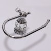Nokozan Luxury Crystal Series Toilet Paper Holder Wall Mouted, Chrome