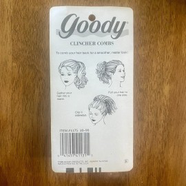 Goody 5" Clincher Comb Banana Combs 1989 VTG Retro Mult-Color 8 Pack Clips-NIB