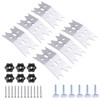 Wulankd 6 Pcs Slab Clamping Dogs for Woodworking Tools, Workbench