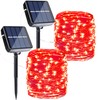 Joomer Solar String Lights Outdoor, 2Pack Total 100FT 300LED 8