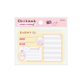 Sunstar Stationery S2848074 Chiikawa Sticky Notes, Life Log, For Recording, Events