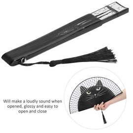 Pilipane Folding Hand Fans,Silk Folding Fans, Silk Hand Fan,Silk Fabric Fan Handheld Folding Fan,Handheld Inkjet Pattern Bamboo Frames fan with Tassel for Festival Birthday Gifts Dancing Cosplay