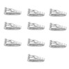 10pcs Solid Sterling Silver Snap-on Bail Pendant Connector Finding for