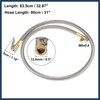 INFINAUTO 80cm 31" Car Tire Air Inflator Hose Adapter Quick