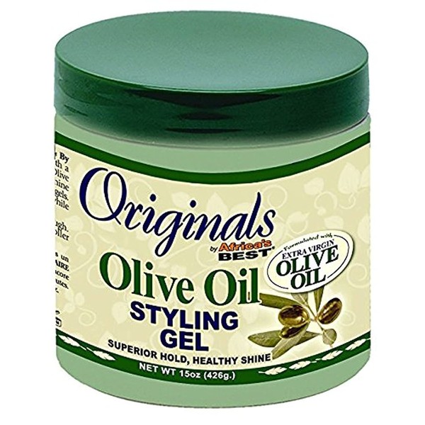 Africas Best Org Olive Oil Styling Gel 15oz Jar (3