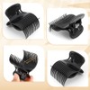 Lightweight Plastic Hair Curler Claw Clips, 12 Pcs Black