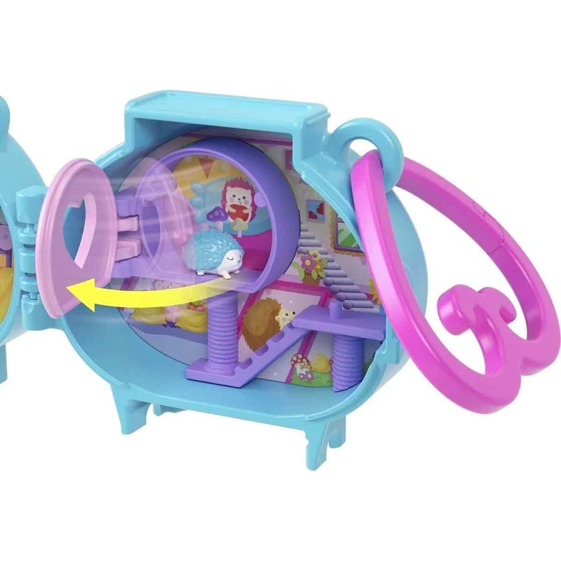 Polly Pocket Cuddly Toys Compact Play Set GYV99 - Hedgehog