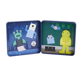 Petit Collage PTC613 Travel Game, Mix + Match Monsters Magnetic Play Set