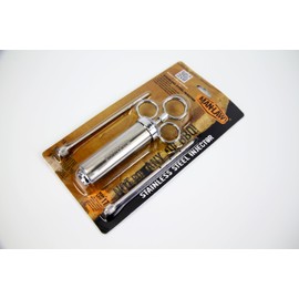 Man Law BBQ Products Man-INJ Basting/Seasoning Series 2.0 Ounce Marinade Injector-Stainless Steel, One Size