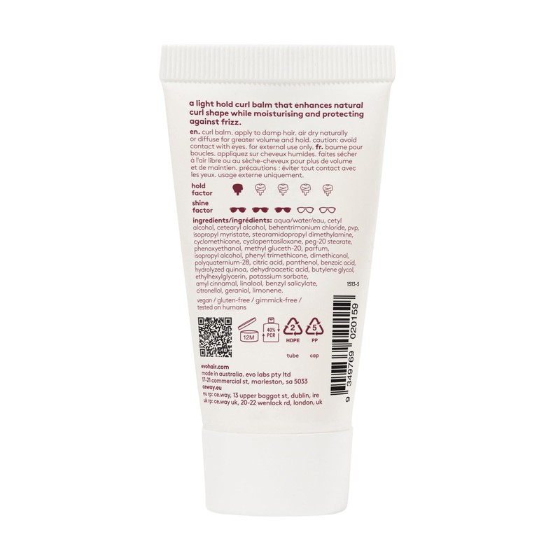 evo Liquid Rollers Curl Balm - Hair Styling Balm -