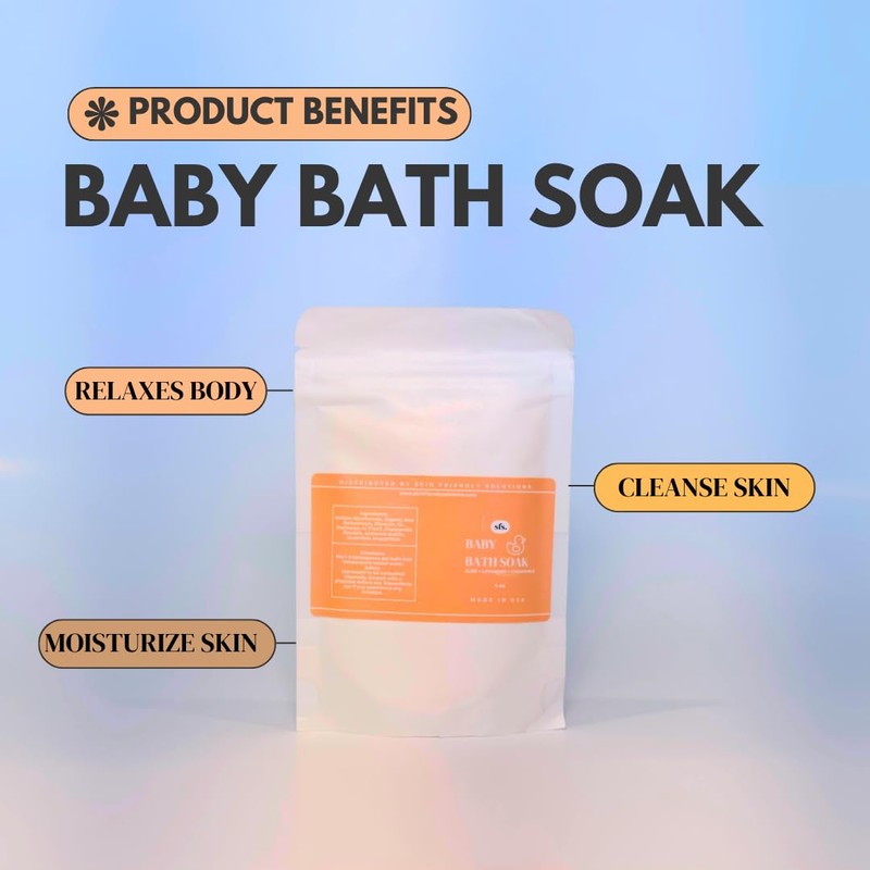 Skin Friendly Solutions Baby Bath Soak Treatment for Sleep Time