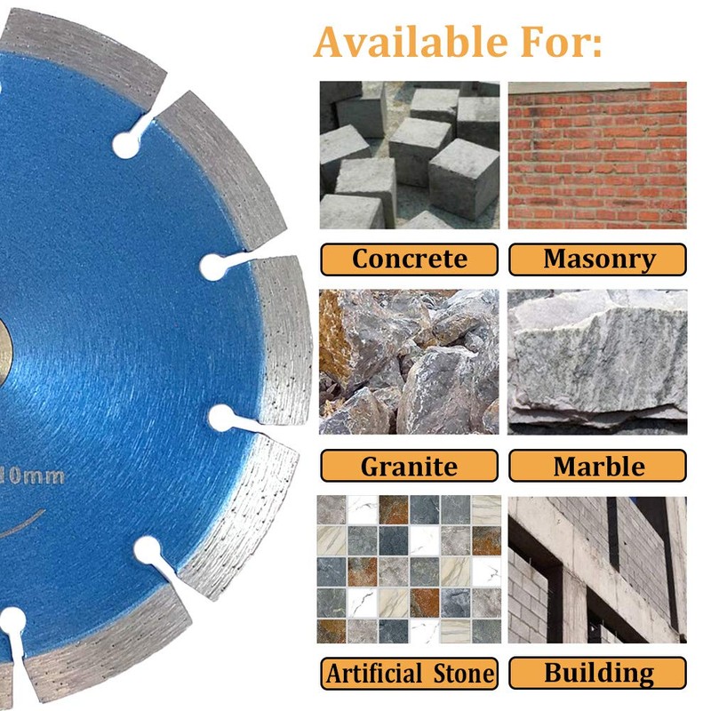 Meacase 6 inch Segmented Diamond Saw Blade for Concrete Masonry