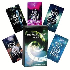 Mystical Time Oracle Card, 1 Box Mystical Time Oracle Card, Casual Party Card Game, Fun Card Game for Family & Friends
