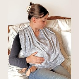 Bibetta Breastfeeding Cover - Discreet Nursing Scarf | Lightweight & Breathable Fabric for Comfort | Stylish Privacy for On-The-Go Moms | Ideal for Breastfeeding, Pumping & More