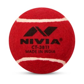 NIVIA Heavy Red Cricket Tennis Hard Ball