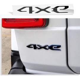 Reflective Concepts 4xe Rear Emblem Overlay Decal Stickers for 2021-2024 Wrangler 4xe (Gloss Black)