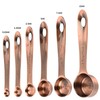 SPUVGVC Copper Measuring Cups and Spoons Set, Stainless Steel Measuring