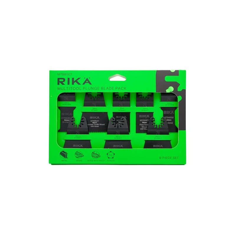 Rikä Multi Tool Blade Set 8pc MTB8SET