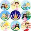 144 Princess Praise Words 30 mm Reward Stickers for School