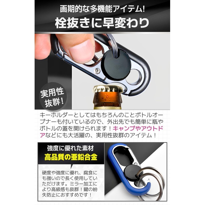 fogman Key Holder, Stylish, Ring, Icing, Metal Fittings, Car, Carabiner,