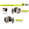 HANDLEZONE® Round Sliding Privacy Door Lock Kit – Satin Nickel