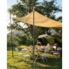 Adjustable Tarp Poles 2 Pack,Heavy Duty Aluminum Alloy Camping Tarp