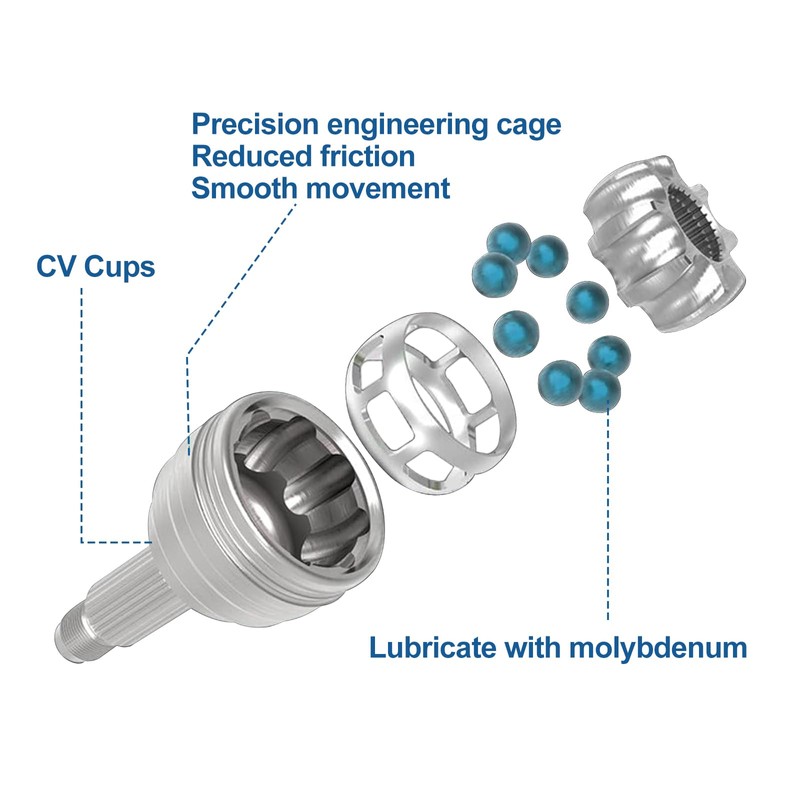 KLV Rear Left Drive Shaft CV Axle Compatible with 2015