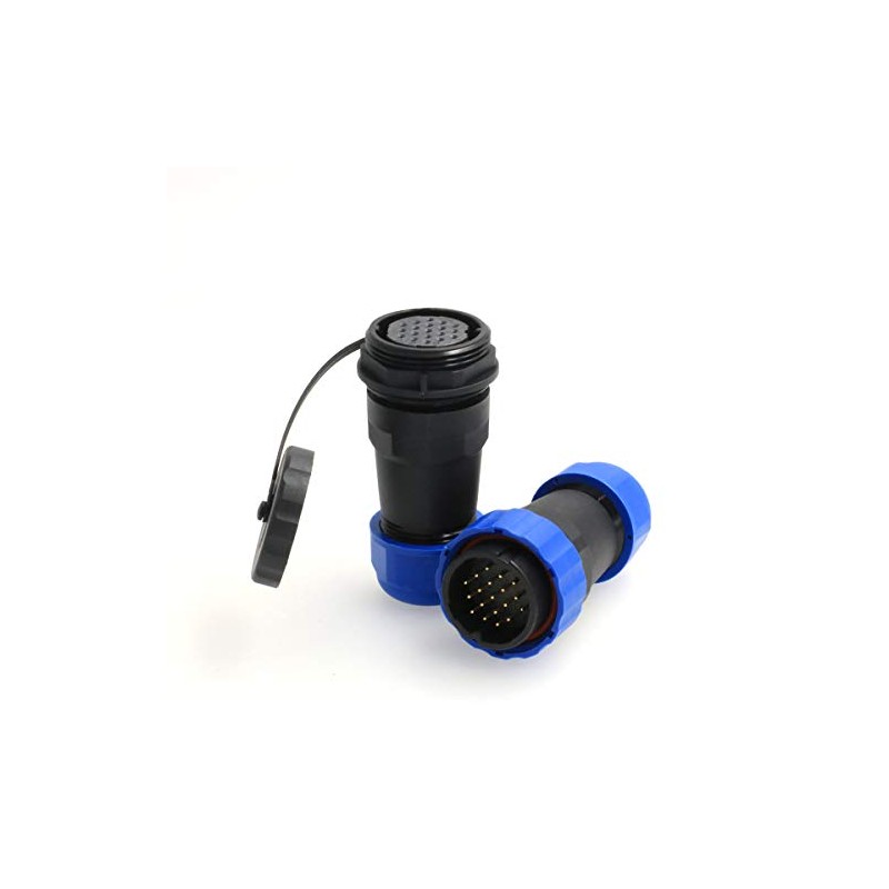 DRRI HE29 19pin 28mm 5A 250V Waterproof Circular Connector Threaded