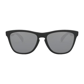 Oakley Frogskins Sunglasses Matte Black with Prizm Black Polarized Lens + Sticker