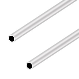 LAVMHAB 6063 Aluminium Round Tube 17 mm x 13 mm 2.0 mm Wall Thickness 300 mm Length Round Aluminium Tubes Straight Pipes (Pack of 2)