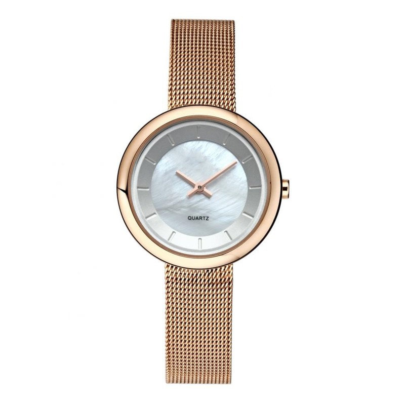 WWOOR Women Ladies Fashionable Elegant Quartz Movement Watches Wristwatch (Rose
