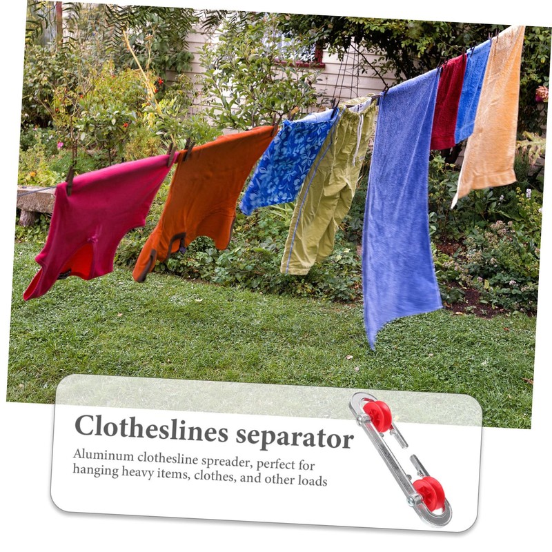 Zerodeko Metal Clothesline Separator Spreader for Efficient Drying Space Saving