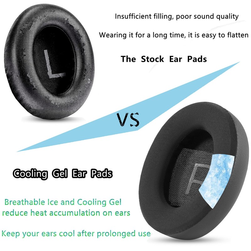 TaiZiChangQin Cooling Gel Ear Pads Cushions Replacement Compatible with Bose