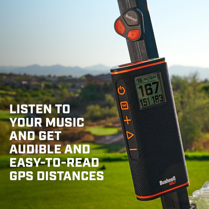 Bushnell Golf Wingman View Golf Speaker with GPS Distances