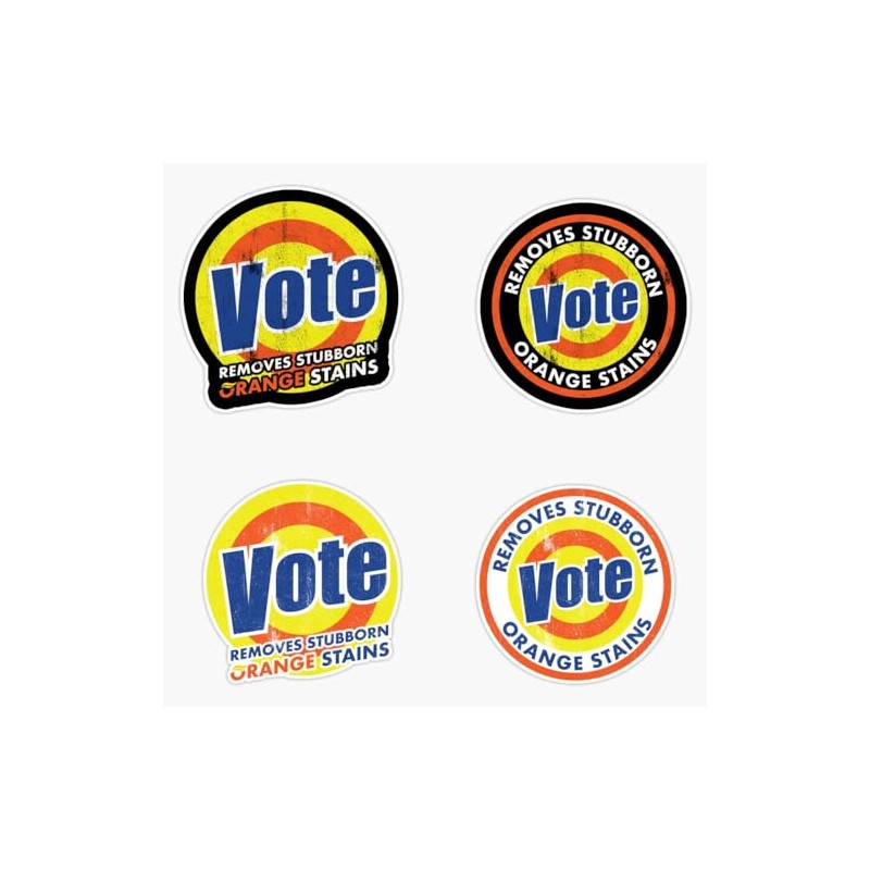 LAD Studio Vote Removes Stubborn Orange Stains Bundle Sticker Bumper