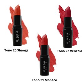 Kit Labial Mate Bissú Tonos Rojos 3 Pzas (Rojo, 3)