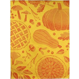 Moutet Torchon Kitchen Towel Tea Towel High Quality Cotton Woven in France Limited Edition Delicious Autumn Design