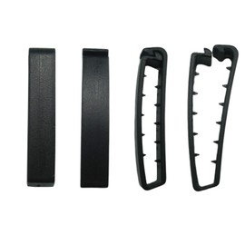 MYIW Outdoor Hunting Combat Webbing Belt Clips,Canvas Fabric Belts Clamps,Black Poly Plastic Pack of 10 pcs