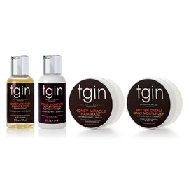 tgin Moist Collection For Natural Hair - Dry Hair - Curly Hair - Sample Pack - 2 Oz