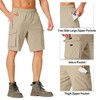 S Spowind Men's Hiking Cargo Shorts Quick Dry Lightweight Summer