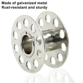 Coufce 32 Pcs Metal Bobbins for Sewing Machine, Replacement Bobbins for Craft Sewing