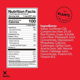 NotMilk Whole Plant-Based Milk, Shelf-Stable, Lactose-free, Vegan, Non-GMO 8 FL Oz, 12-PACK